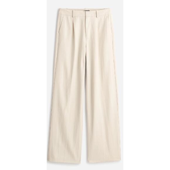 Madewell Slouchy Stretch Drapey Twill Trousers in‎ Stone Size 4 - Picture 6 of 11